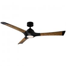 Modern Forms Smart Fans FR-W1814-60L-MB/DK - Woody Downrod ceiling fan