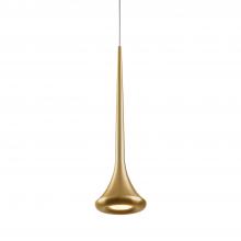 Kuzco Lighting 402601BG-LED - Bach 5-in Brushed Gold LED Pendant