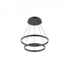 Kuzco Lighting CH87824-BK - Cerchio 24-in Black LED Chandeliers