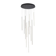  MP14924-BK - Chute 12 Head Black LED Multi Pendant