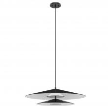 Kuzco Lighting PD22907-BK/WH - Cruz 24-in Metal - Black/White LED Pendant