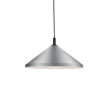 Kuzco Lighting 493118-BN/BK - Dorothy 18-in Brushed Nickel With Black Detail 1 Light Pendant