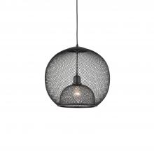 Kuzco Lighting 494418-BK - Gibraltar 18-in Black 1 Light Pendant