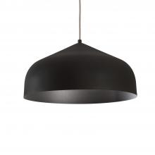 Kuzco Lighting 49117-BK/BK - Helena 17-in Black/Black 1 Light Pendant