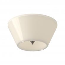 Kuzco Lighting FM45710-BN/GO - Holt 10-in Brushed Nickel/Glossy Opal Glass LED Flush Mount