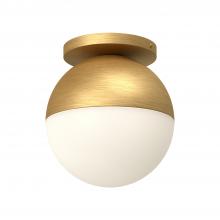 Kuzco Lighting FM58310-BG/OP - Monae 10-in Brushed Gold/Opal Glass 1 Light Flush Mount