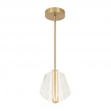 Kuzco Lighting PD62511-BG/LG - Mulberry 11-in Brushed Gold/Light Guide LED Pendant