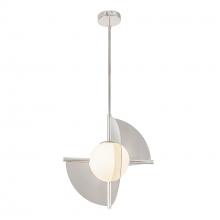 Kuzco Lighting PD65116-PN/OP-UNV - Scorpio 16-in Polished Nickel/Opal Glass LED Pendant