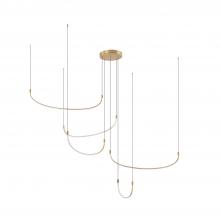 Kuzco Lighting MP89570-BG - Talis 70-in Brushed Gold LED Multi Pendant