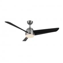 Kuzco Lighting CF91954-BN/MB - Thalia 54-in Brushed Nickel/Matte Black LED Ceiling Fan