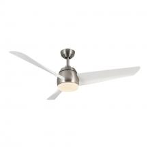 Kuzco Lighting CF91954-BN/WH - Thalia 54-in Brushed Nickel/Matte White LED Ceiling Fan