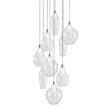 Kuzco Lighting MP3009 - Victoria 9 Head Chrome LED Multi Pendant