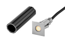 Hinkley Lighting 15084SS - Small Stainless Steel LED Square Button Light