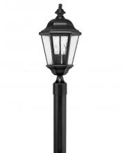 Hinkley Lighting 1671BK-LV - Large Post Top or Pier Mount Lantern 12v