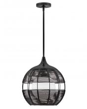 Hinkley Lighting 19677BK - Medium Orb Pendant