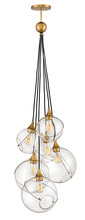 Hinkley Lighting 30306HBR - Medium Six Light Multi Tier Chandelier