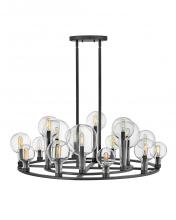 Hinkley Lighting 30529BK - Large Single Tier Chandelier