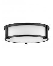 Hinkley Lighting 3243BK - Medium Flush Mount