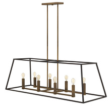 Hinkley Lighting 3338BZ - Medium Eight Light Open Frame Linear