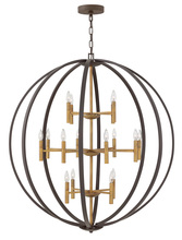 Hinkley Lighting 3464SB - Double XL Three Tier Orb Chandelier