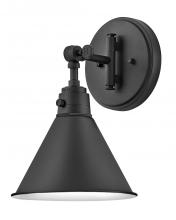 Hinkley Lighting 3691BK - Medium Swing Arm Single Light Sconce