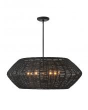 Hinkley Lighting 40385BLK - Large Convertible Drum Chandelier