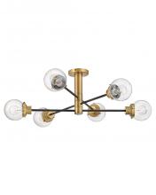 Hinkley Lighting 40696BK - Large Adjustable Semi-flush Mount