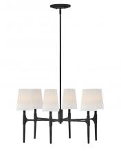 Hinkley Lighting 4466BK - Medium Single Tier Chandelier