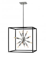 Hinkley Lighting 46314BLK-PN - Large Open Frame Pendant