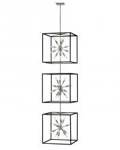 Hinkley Lighting 46318BLK-PN - Double XL Open Frame Pendant