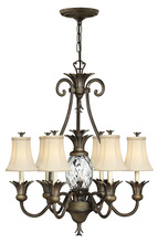 Hinkley Lighting 4886PZ - Medium Single Tier Chandelier