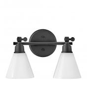 Hinkley Lighting 51182BK - Small Adjustable Two Light Vanity