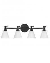 Hinkley Lighting 51184BK - Large Adjustable Four Light Vanity