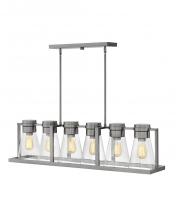 Hinkley Lighting 63306BN-CL - Medium Six Light Linear