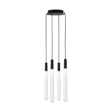 VC Modern TECH Lighting 700TRSPPYLC4RB-LED930 - Pylon Crystal 4 Light Chandelier