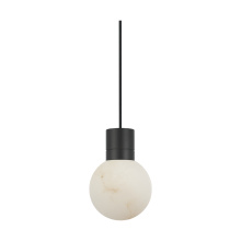 VC Modern TECH Lighting SLPD541WDBB - Mina Alabaster Small Pendant