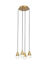 VC Modern TECH Lighting 700TRSPCPA4RNB-LED930 - Cupola 4 Light Chandelier