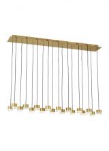 VC Modern TECH Lighting 700TRSPGBL18TNB-LED930120 - Gable 18 Light Chandelier