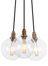 VC Modern TECH Lighting 700GMBMP3CR-LED927 - Gambit 3-Light Chandelier