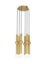 VC Modern TECH Lighting 700TRSPGYD6RNB-LED930 - Guyed 6 Light Chandelier