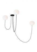 VC Modern TECH Lighting PBCH35927OPB - Helium Small 3 Light Chandelier