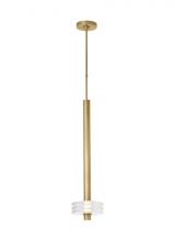 VC Modern TECH Lighting KWPD21327CNB - Kelly Wearstler Laurel 1-light dimmable LED grande pendant with natural brass finish