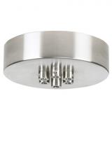 VC Modern TECH Lighting 700TDMRD7TNB - Line-Voltage Mini Canopy 7 Port Round