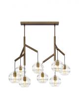 VC Modern TECH Lighting 700SDNMPL2CR - Sedona Double Chandelier