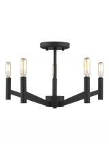 Studio Co. VC 7724305EN-112 - Vector Five Light Semi-Flush Mount