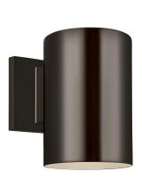 Studio Co. VC 8313801EN3-10 - Outdoor Cylinders transitional 1-light LED outdoor exterior small wall lantern sconce in bronze fini