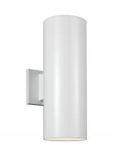 Studio Co. VC 8413897S-15 - Outdoor Cylinders transitional 2-light integrated LED outdoor exterior small wall lantern sconce in