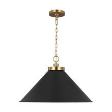 Studio Co. VC CP1311MBKBBS - Wellfleet Wide Cone Pendant