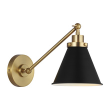 Studio Co. VC CW1121MBKBBS - Wellfleet Single Arm Cone Task Sconce