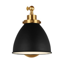 Studio Co. VC CW1131MBKBBS - Wellfleet Single Arm Dome Task Sconce